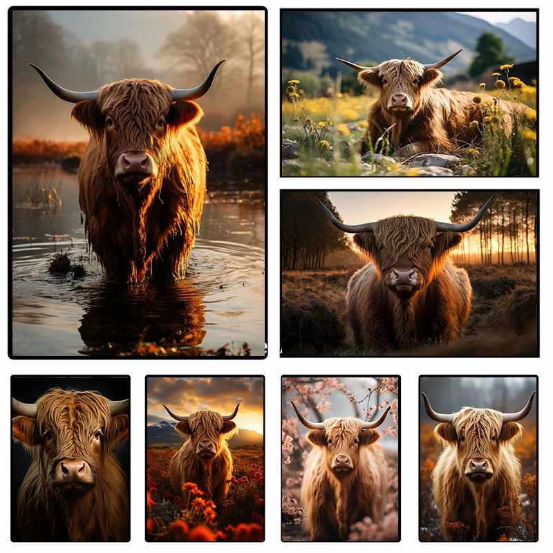 Photography Nature - Scottish Highlanders poster Animal Poster Scottish