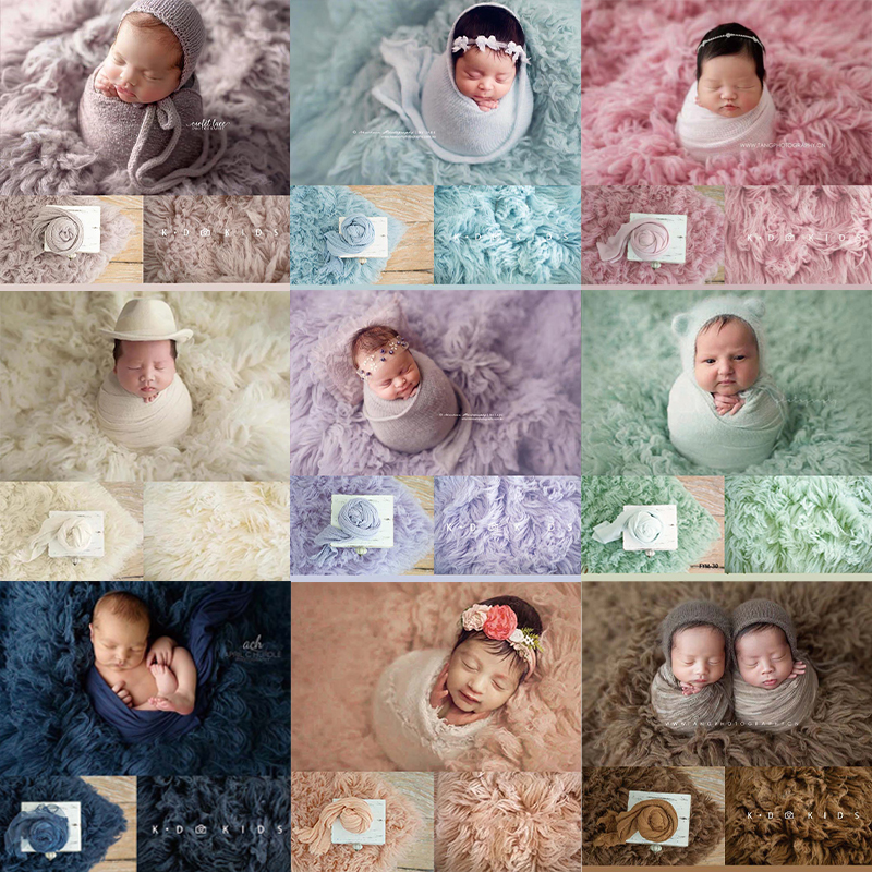 Photography Video - 150x90cm Greek Wool Blanket Newborn Photography