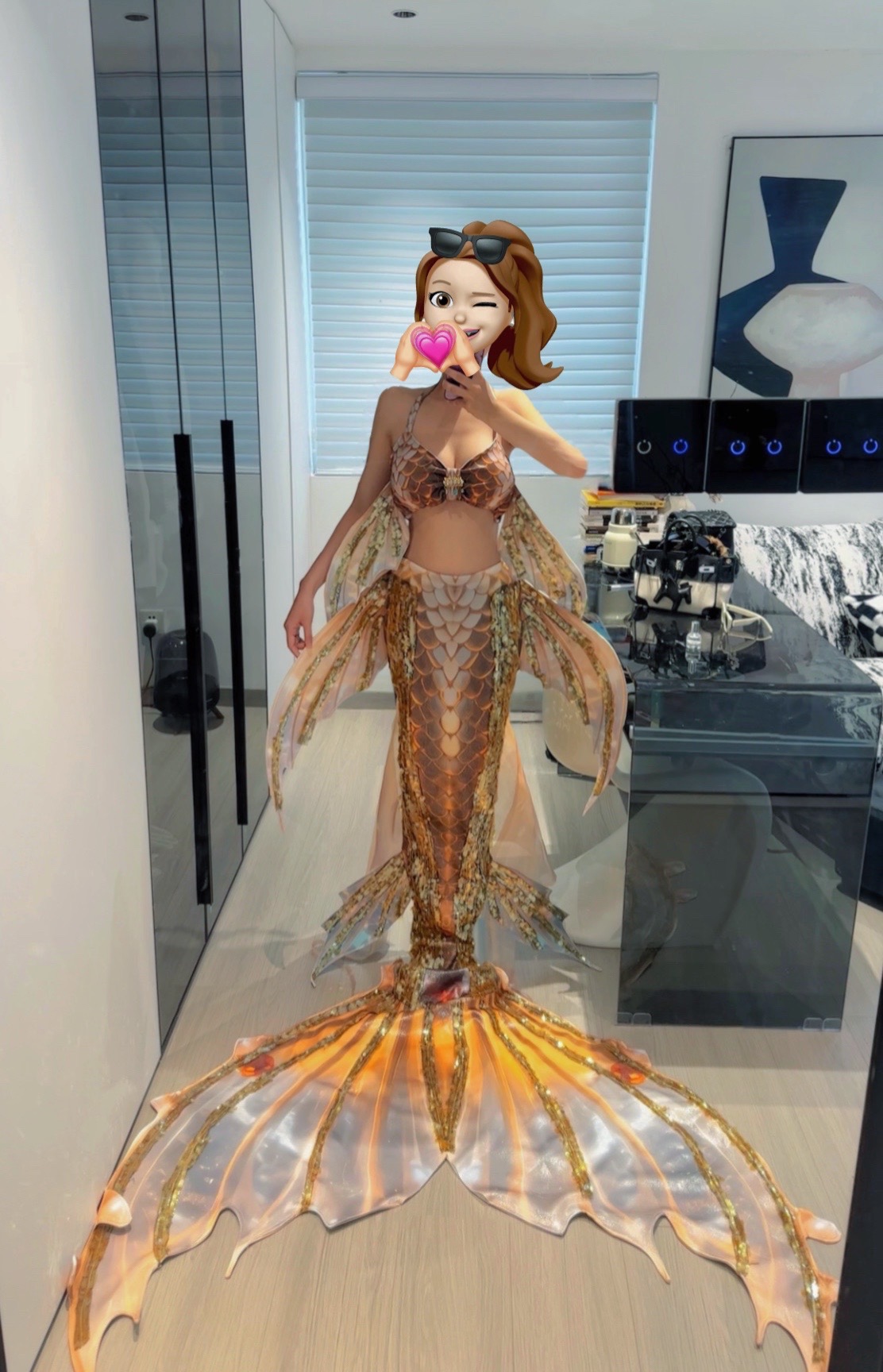 Photography Youtube - New Hot Stamping Mermaid Swimsuit With