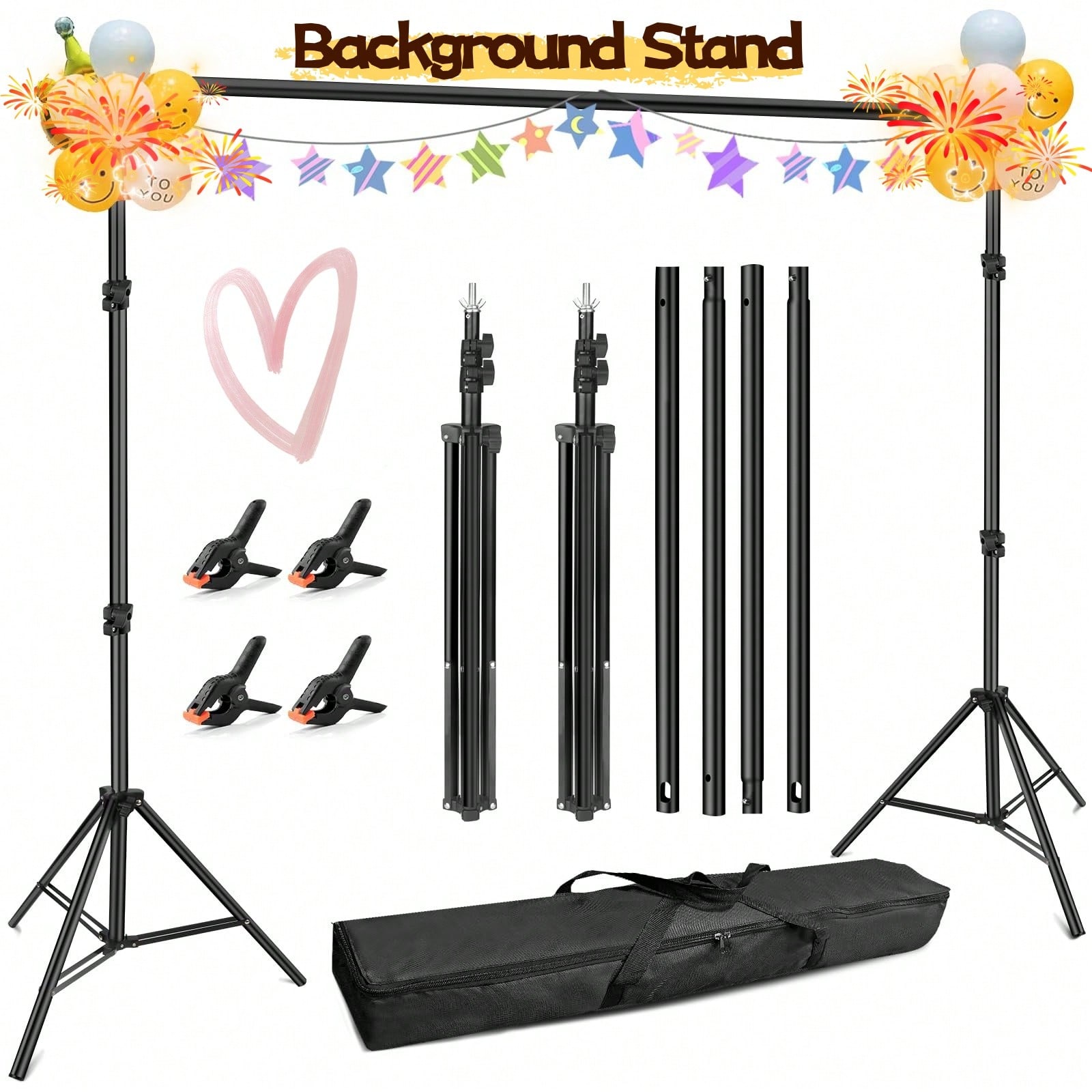 Photography Website - Backdrop Stand Professional Heavy Duty Photography
