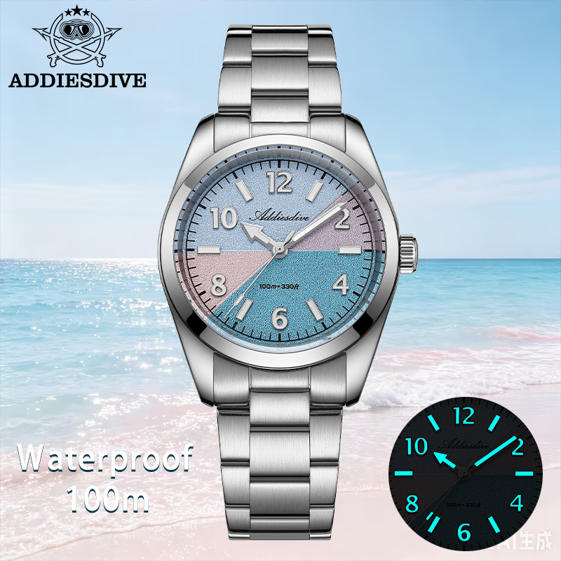 Intervalometer Timer - ADDIESDIVE Sapphire Glass Watch Women New