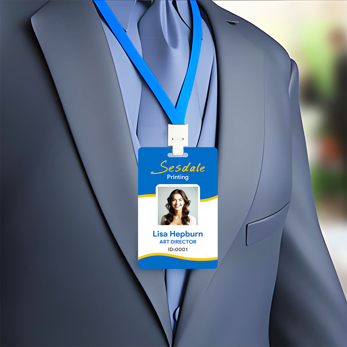 Photography Names - Custom Employee ID Badge, Double Sided