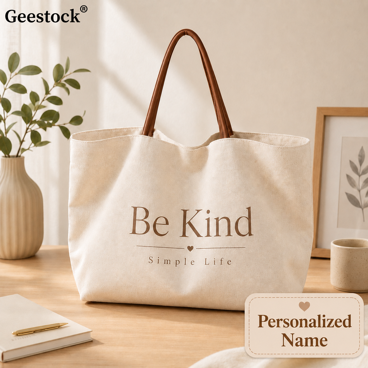 Photography Job - Geestock Custom Canvas Tote Bag for