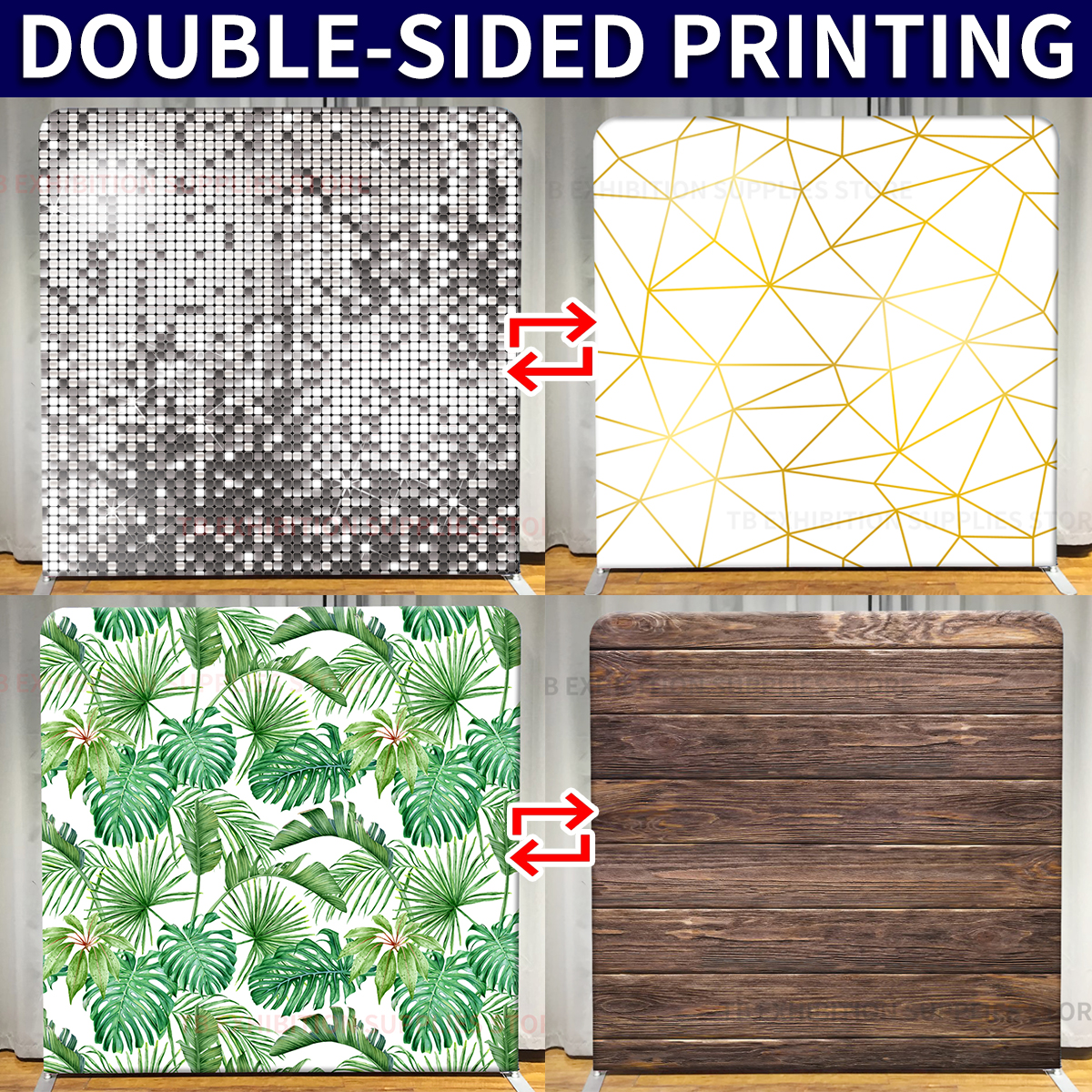 Photography Website - Photo Booth Backdrop Aluminium Stand Double-sided
