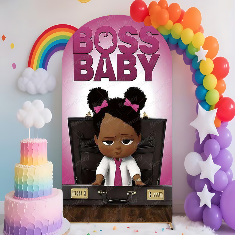 Photography Names - Boss Baby Arch Backdrop Cover Wall