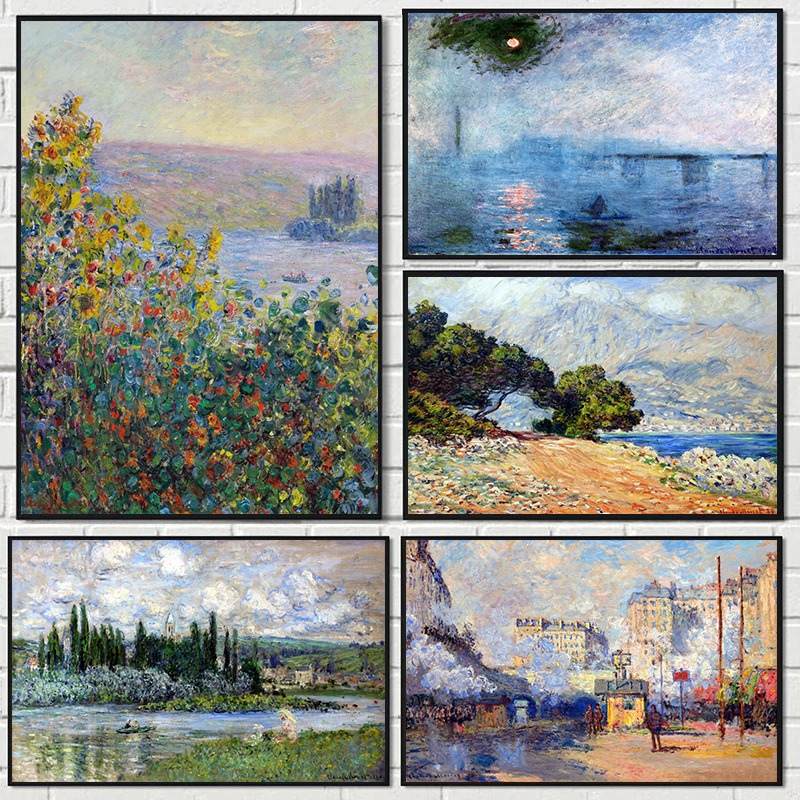 Photography Nature - Art Canvas Paintings Famous Impressionist Landscapes