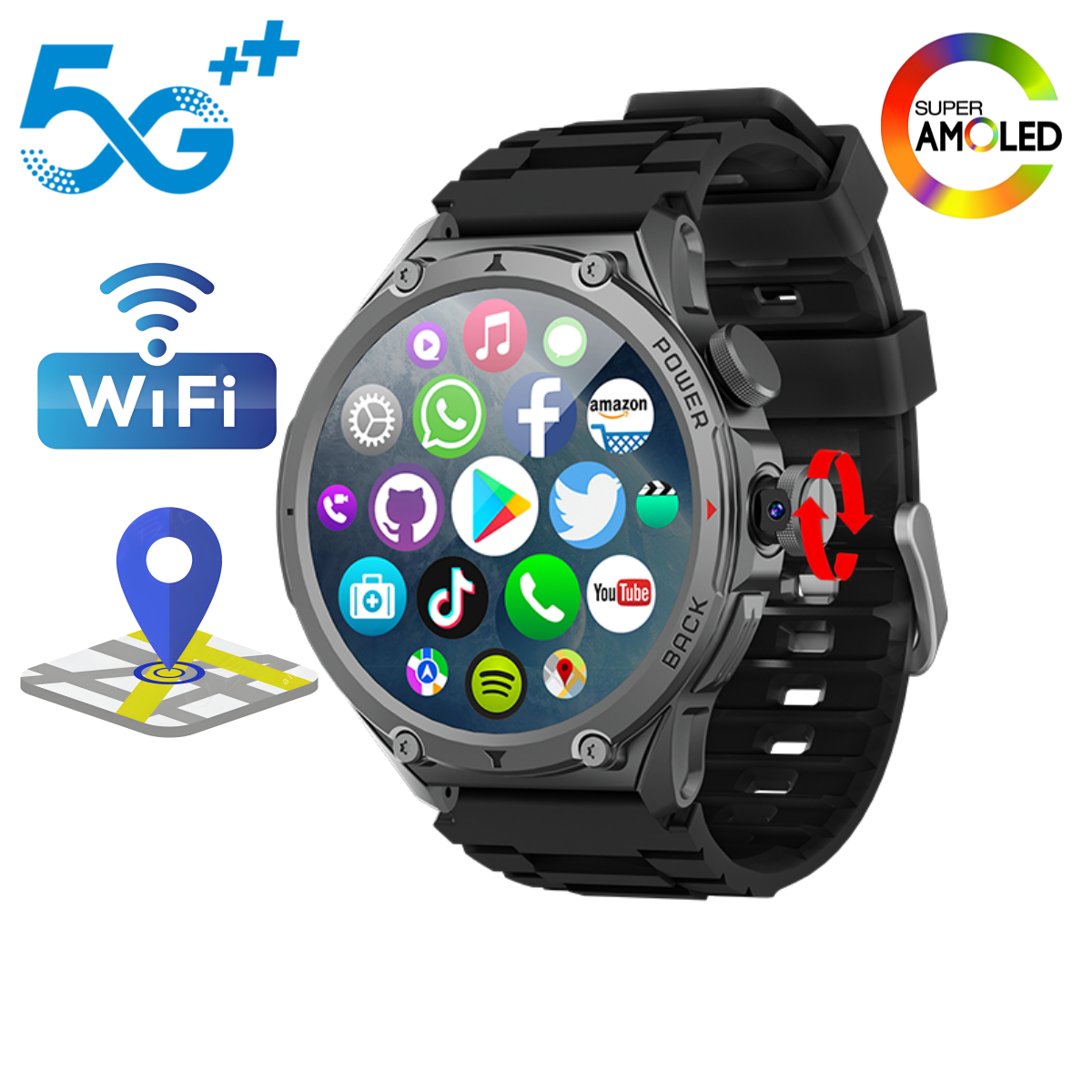 Intervalometer Timer - Lady 5G LTE Smartwatch with WiFi