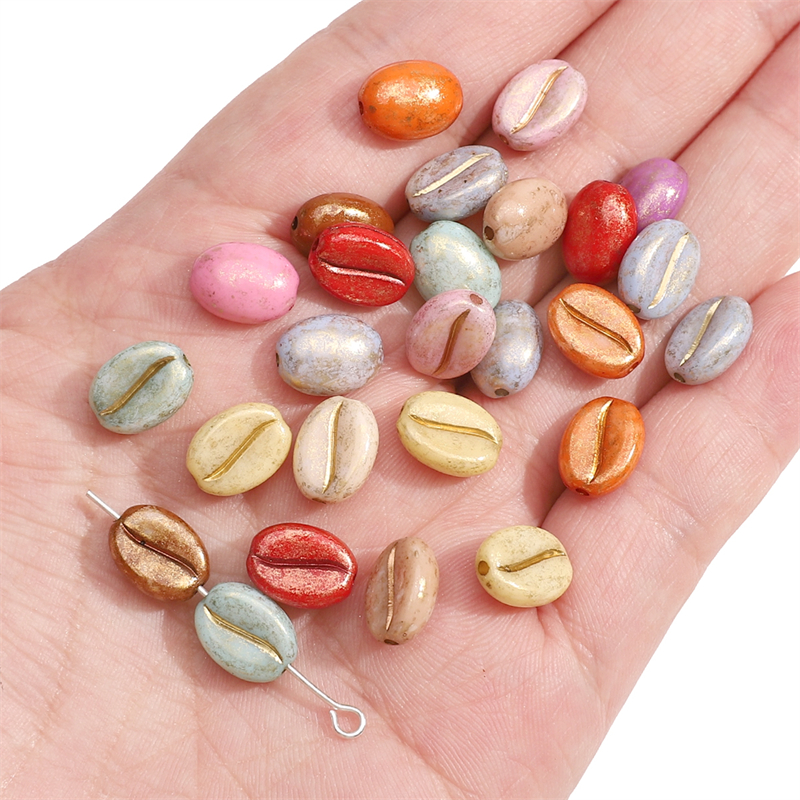 Photography Coffee - 20/50pcs 10x8mm Hand Paint Acrylic Coffee
