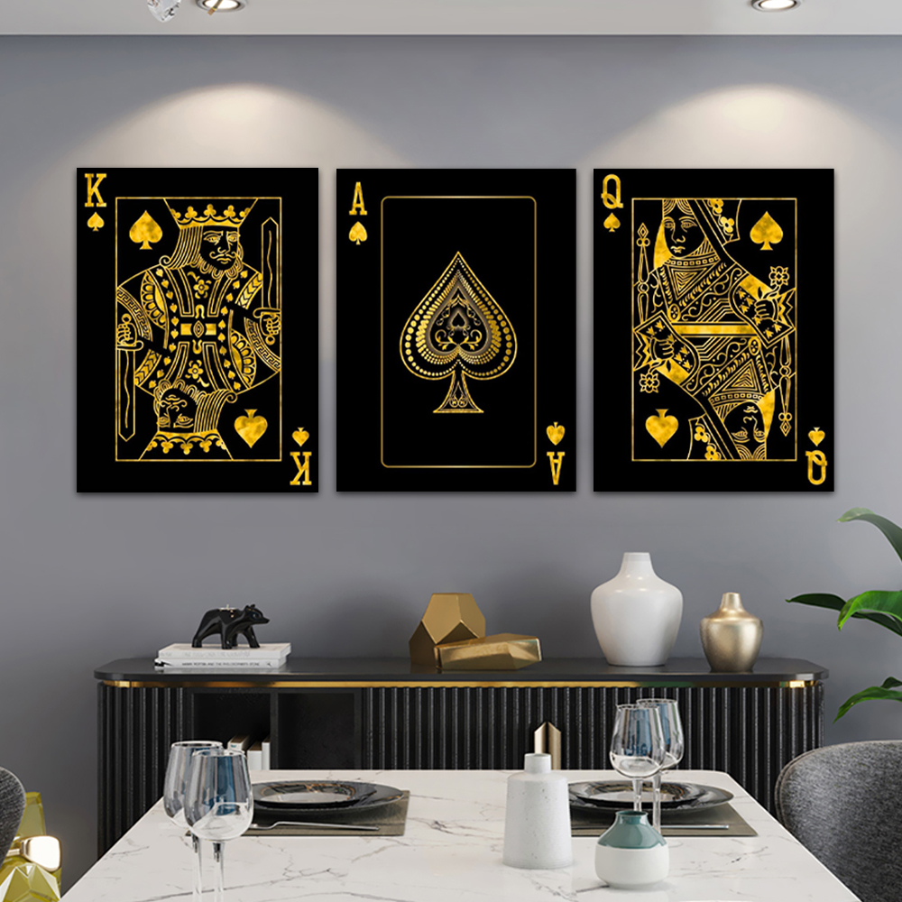 Photography Job - Gold Queen King Poker Black Nordic