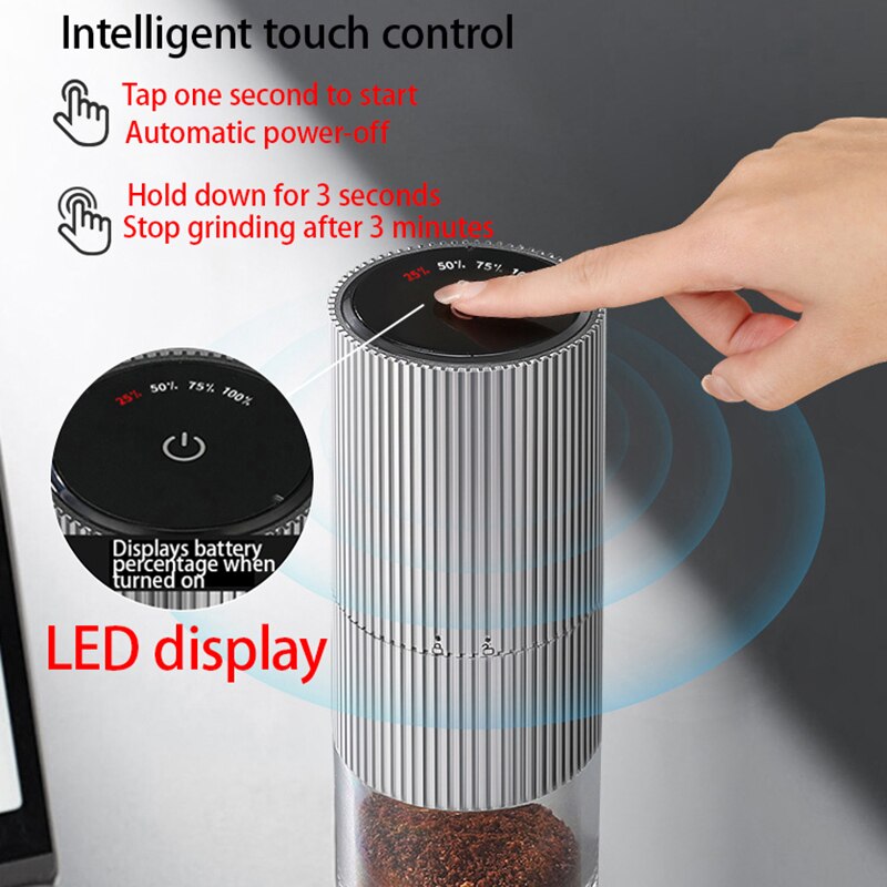 Electric Coffee Grinder LED Di - Photography Coffee review and price