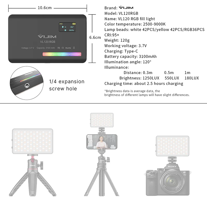 2026 New120 RGB Pocket Fill Li - Photography Lighting review and price