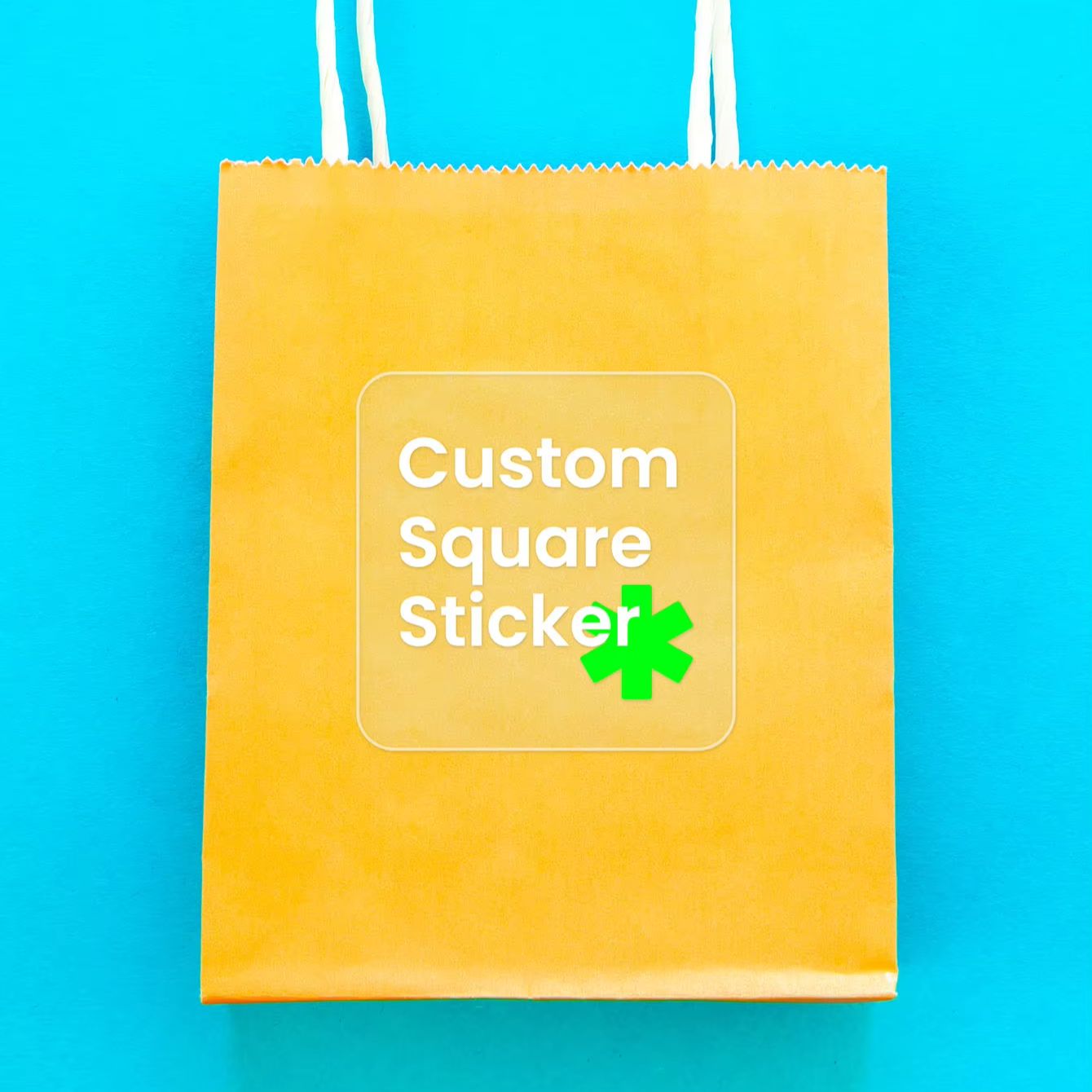 Custom 4cm Square Clear Sticke - Photography Logo review and price