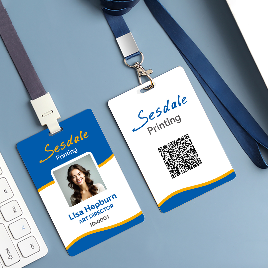 Custom Employee ID Badge, Doub - Photography Names review and price