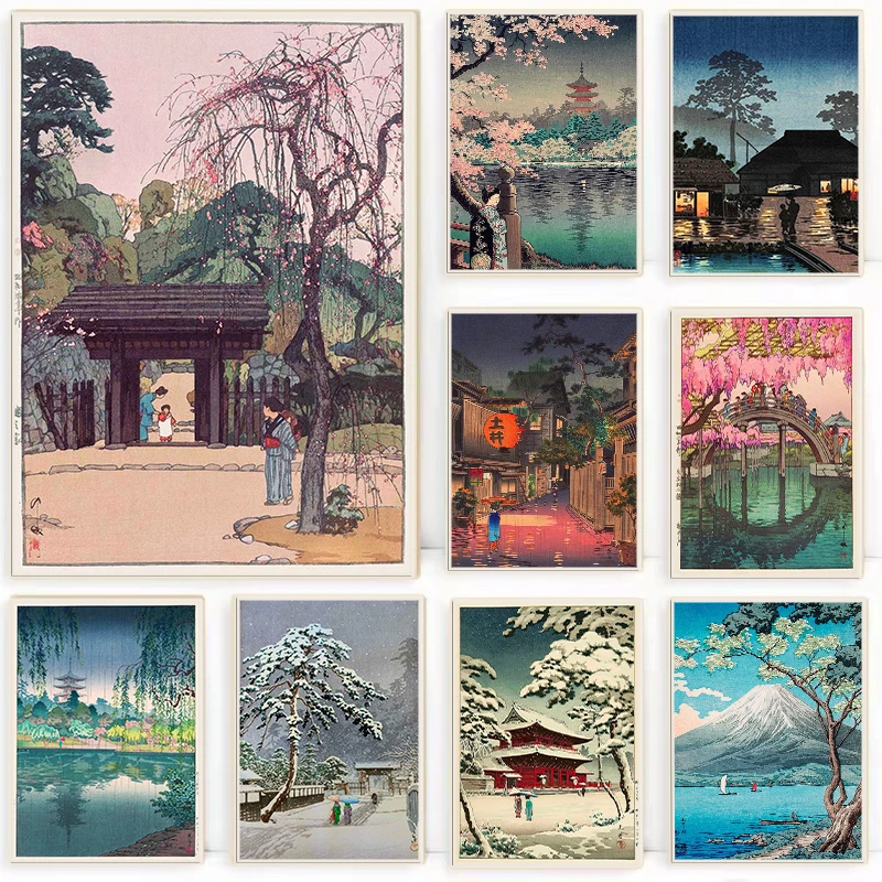 Retro Ukiyo-e Traditional Japa - Photography Nature review and price