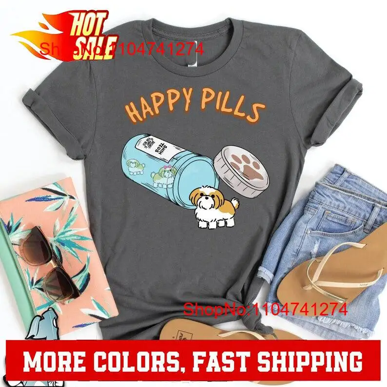 Shih Tzu Happy Pills T Shirt D - Photography Logo review and price