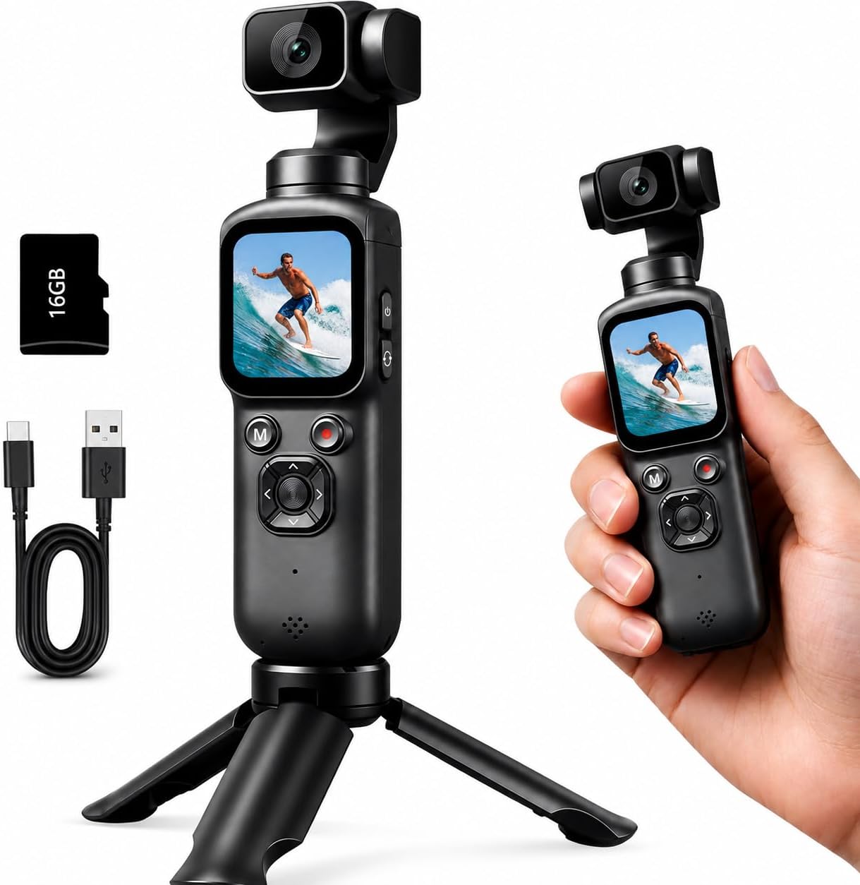 4K Handheld Gimbal Vlogging Ca - Photography Youtube review and price