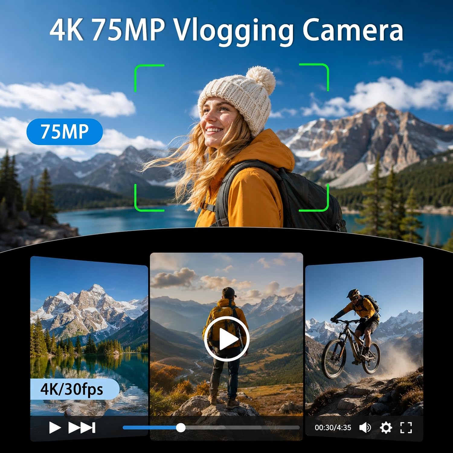 4K Handheld Gimbal Vlogging Ca - Photography Youtube review and price