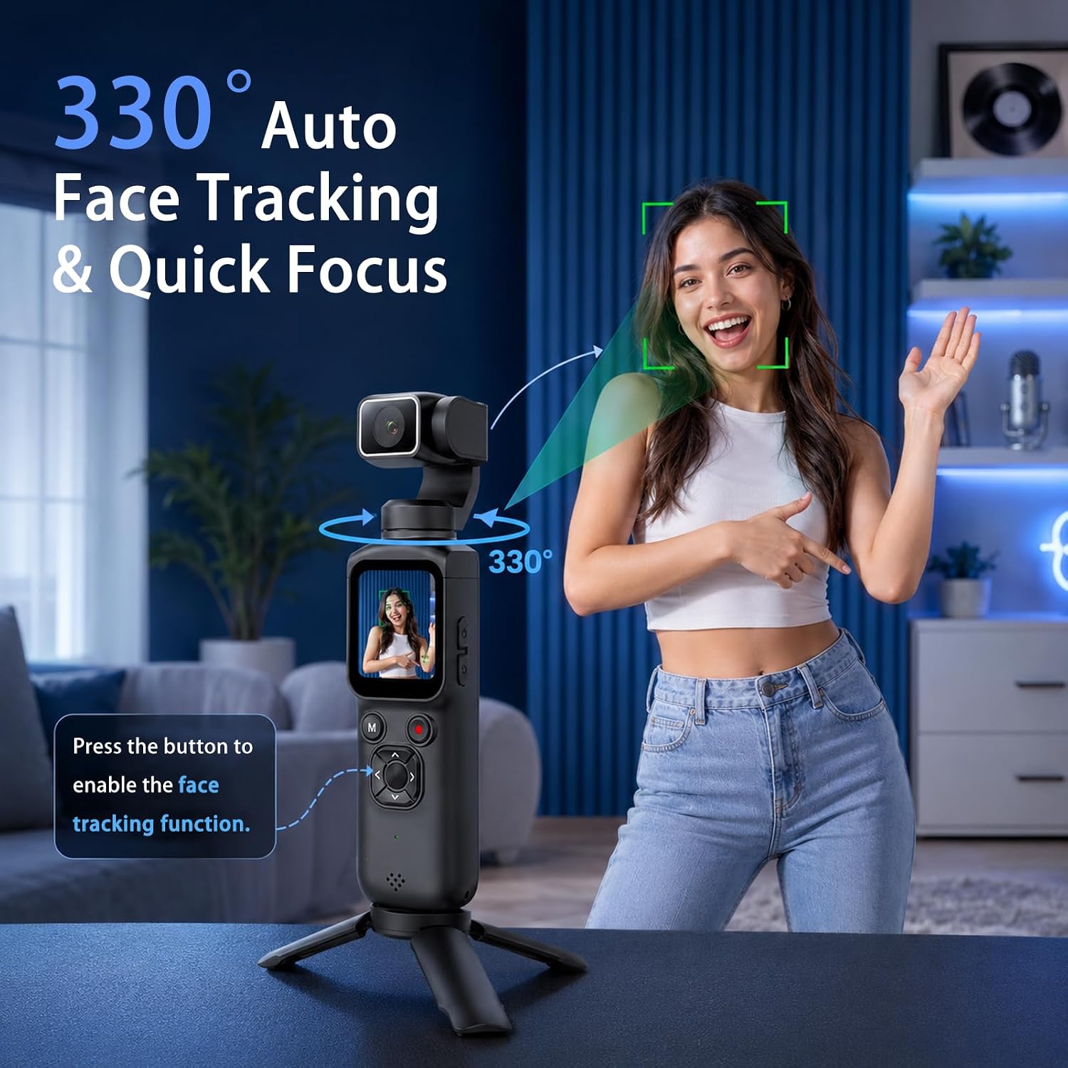4K Handheld Gimbal Vlogging Ca - Photography Youtube review and price