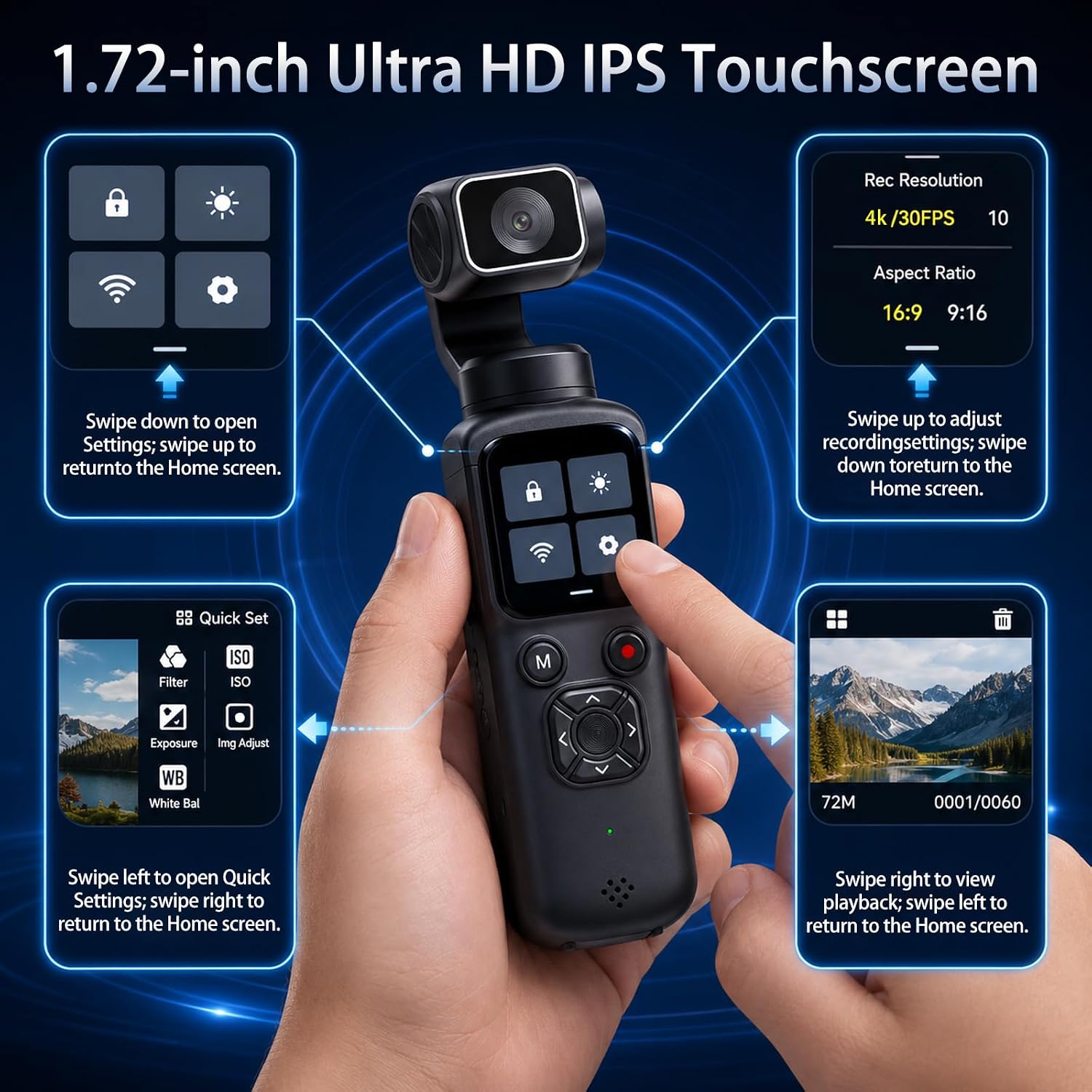 4K Handheld Gimbal Vlogging Ca - Photography Youtube review and price