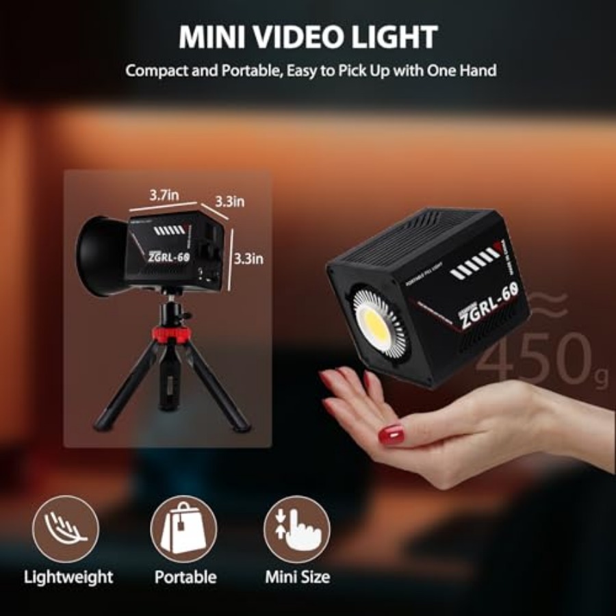 60W COB LED Video Light Handhe - Photography Video review and price