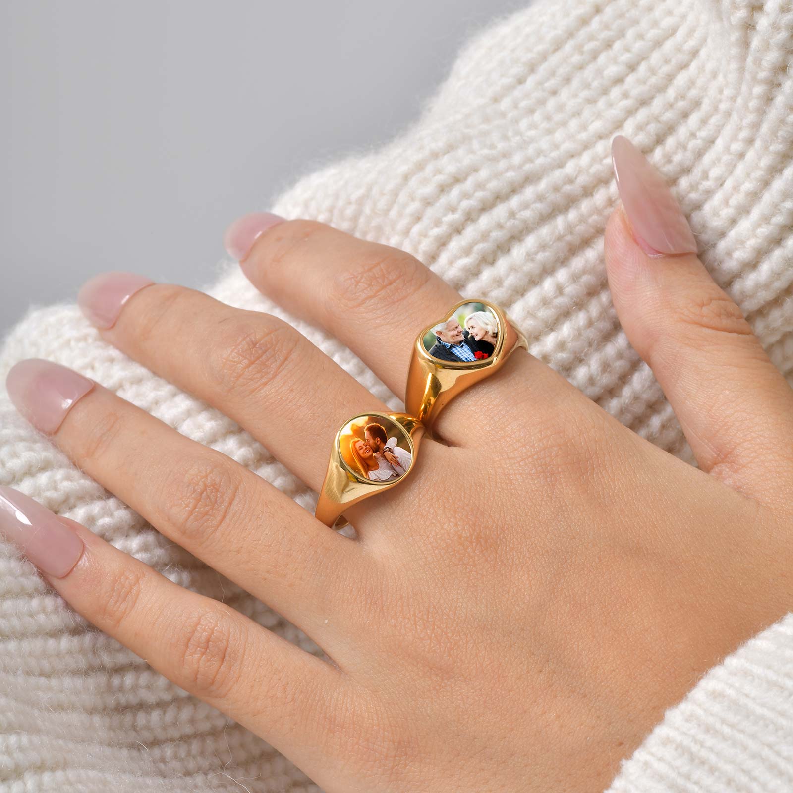 Custom Photo Signet Ring for W - Photography Logo review and price