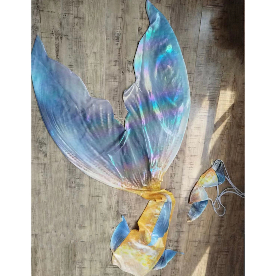 Premium Gold Foil Mermaid Tail - Photography Youtube review and price