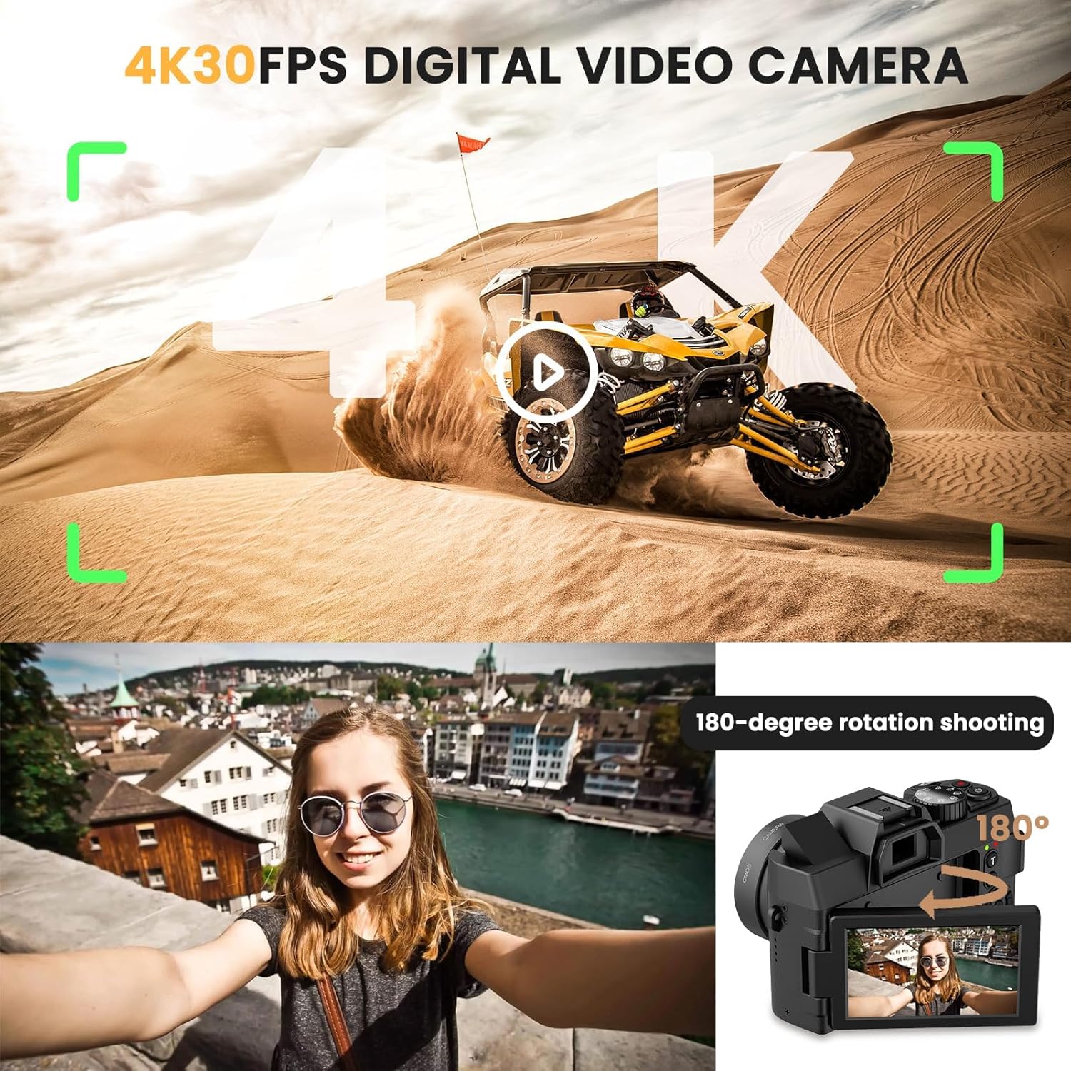48MP Digital Camera with WiFi  - Photography Youtube review and price