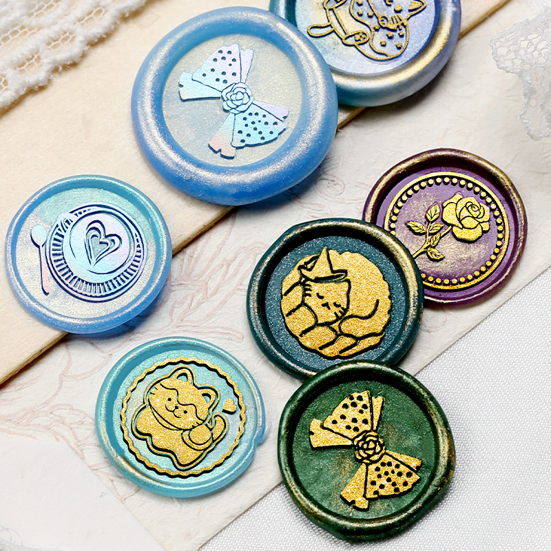 1.5x1.5cm Mini Wax Seal Stamps - Photography Coffee review and price