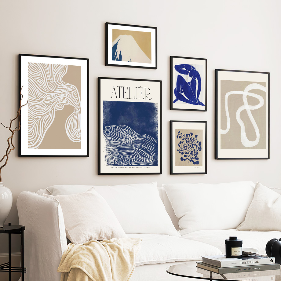 Abstract Blue Vintage Posters  - Photography Nature review and price