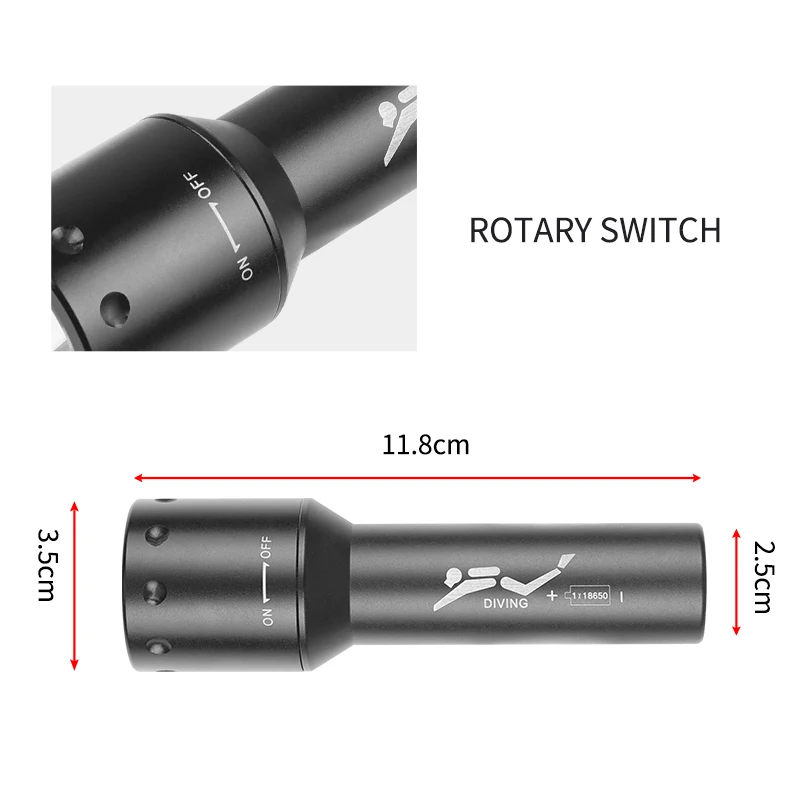 New T6 LED Diving Torch Long-R - Photography Lighting review and price
