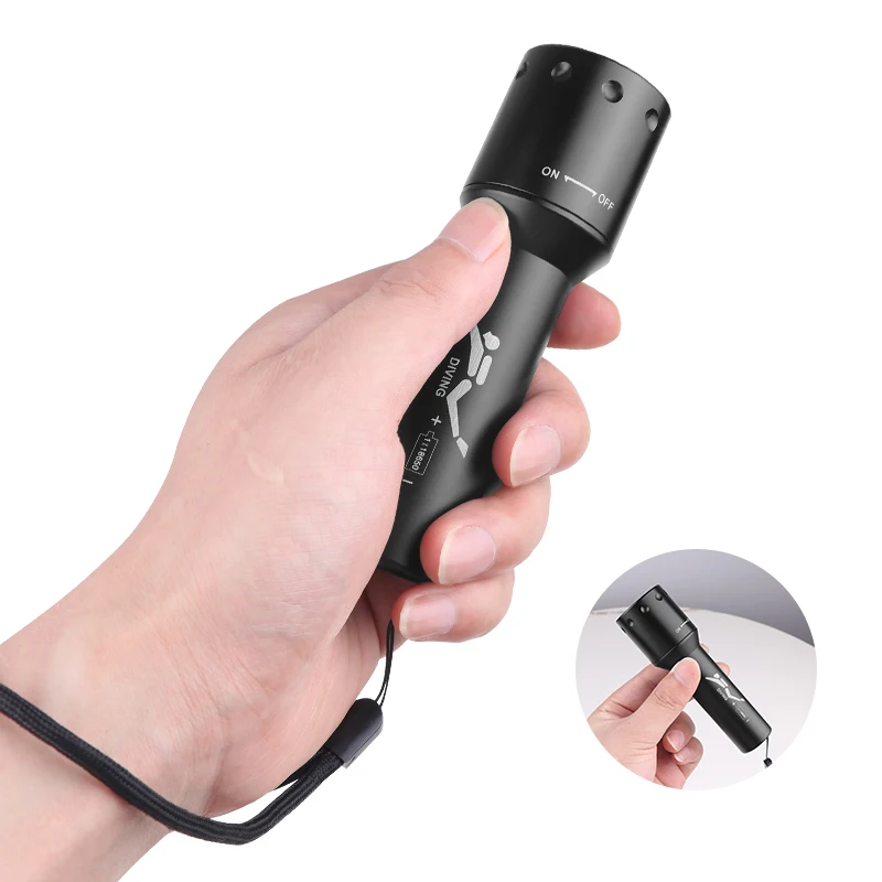 New T6 LED Diving Torch Long-R - Photography Lighting review and price