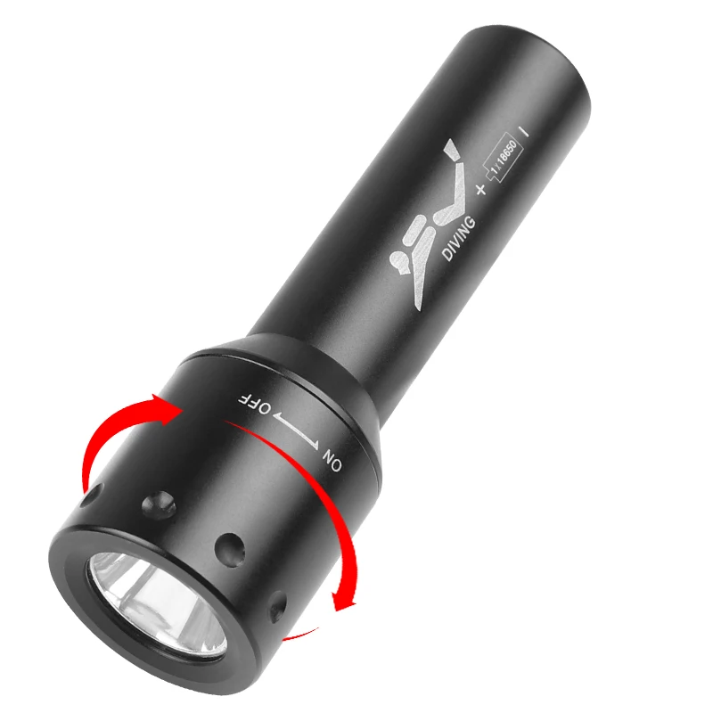 New T6 LED Diving Torch Long-R - Photography Lighting review and price
