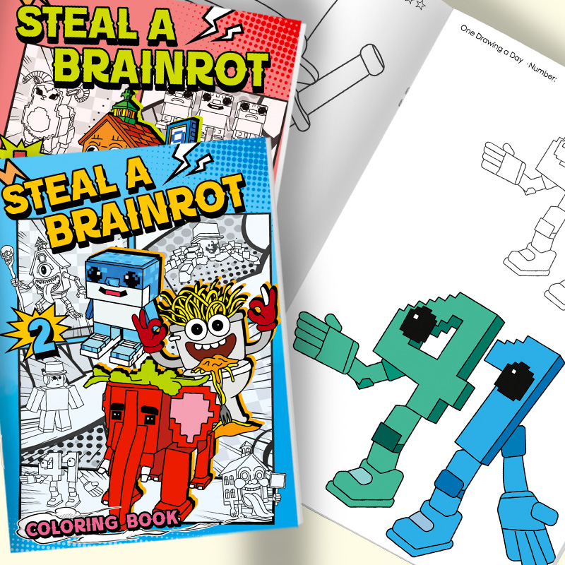 Steal a Brainrot Coloring Book - Photography Job review and price