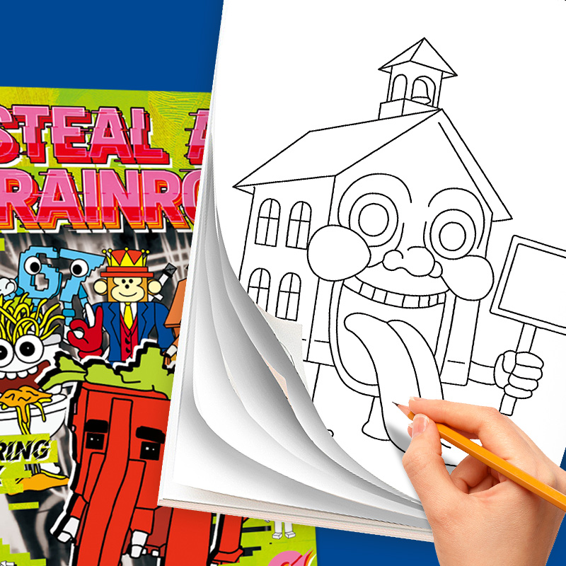 Steal a Brainrot Coloring Book - Photography Job review and price