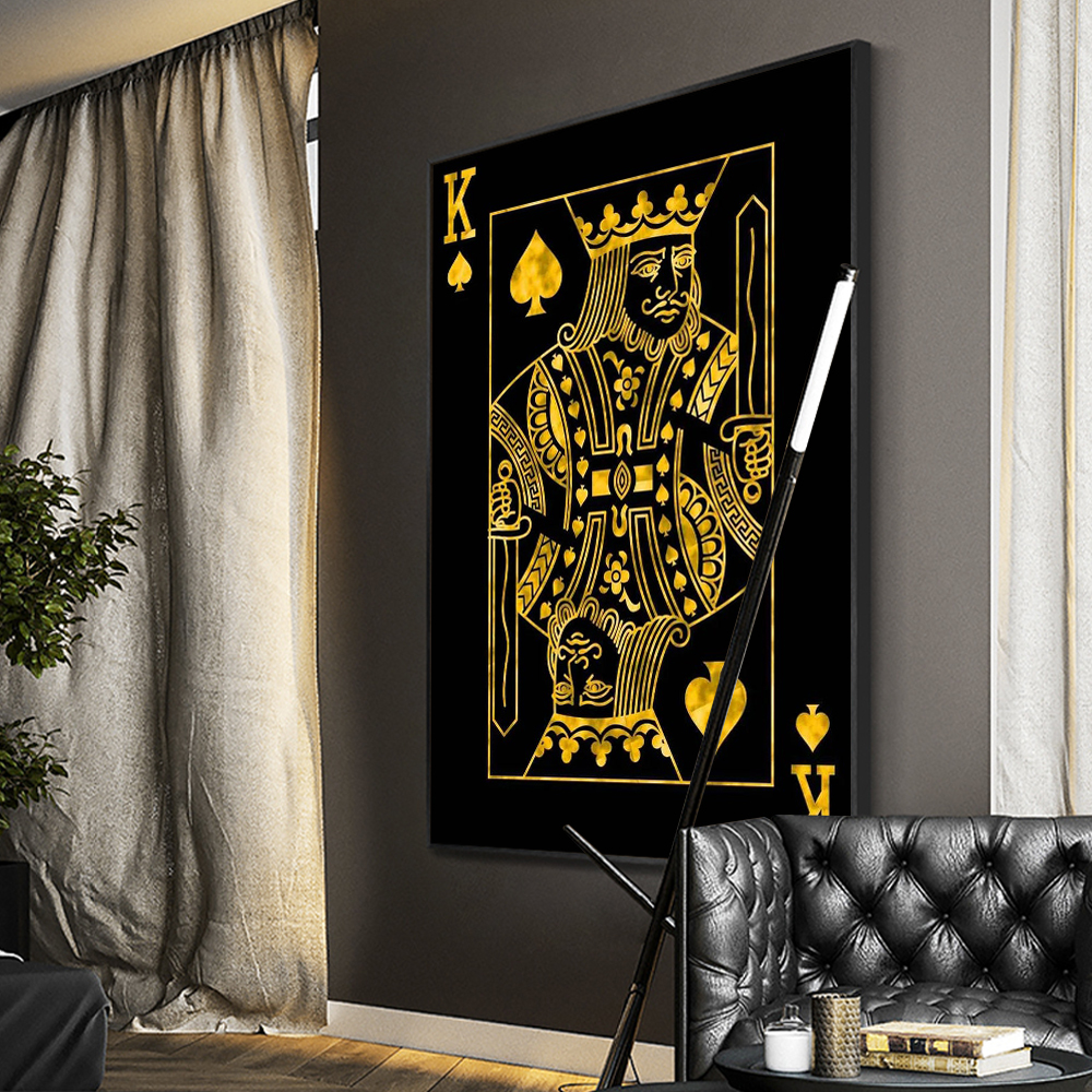 Gold Queen King Poker Black No - Photography Job review and price