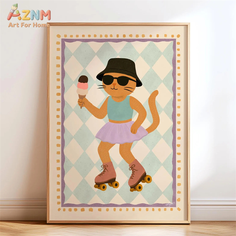 AZNM Retro Groovy Cute Animal  - Photography Nature review and price