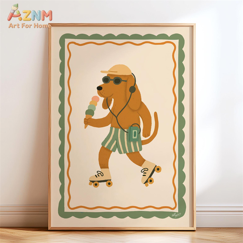 AZNM Retro Groovy Cute Animal  - Photography Nature review and price