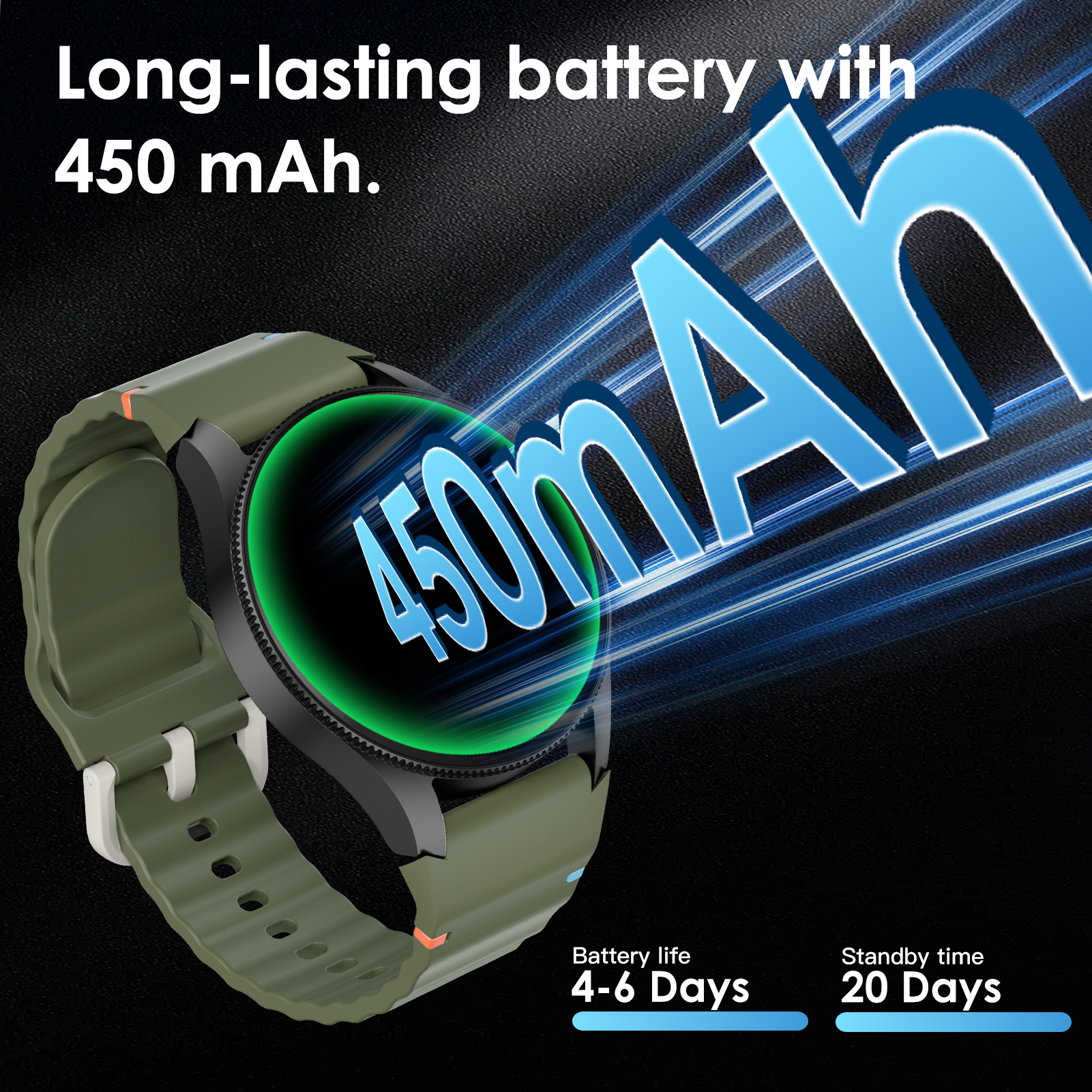 Aurafit G12 Smart Watch: 1.43
