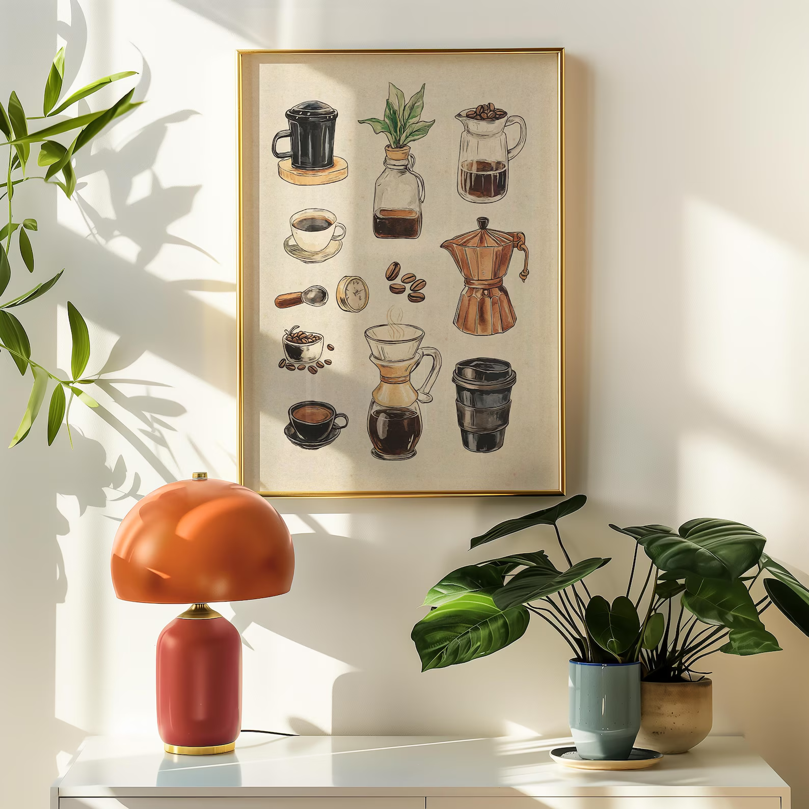Retro Vintage Coffee Chart Dig - Photography Coffee review and price