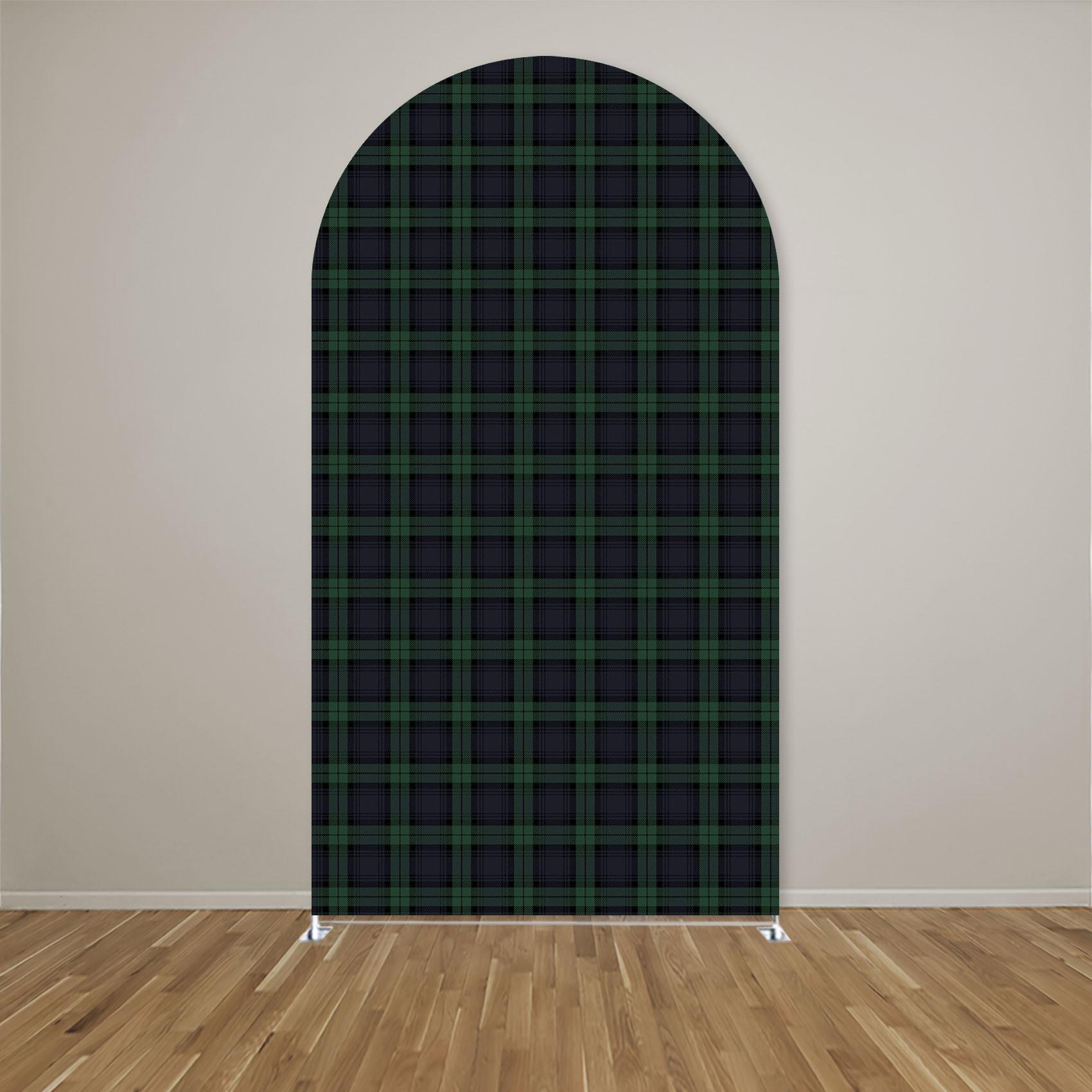 Custom Name Green Plaid Arch B - Photography Names review and price