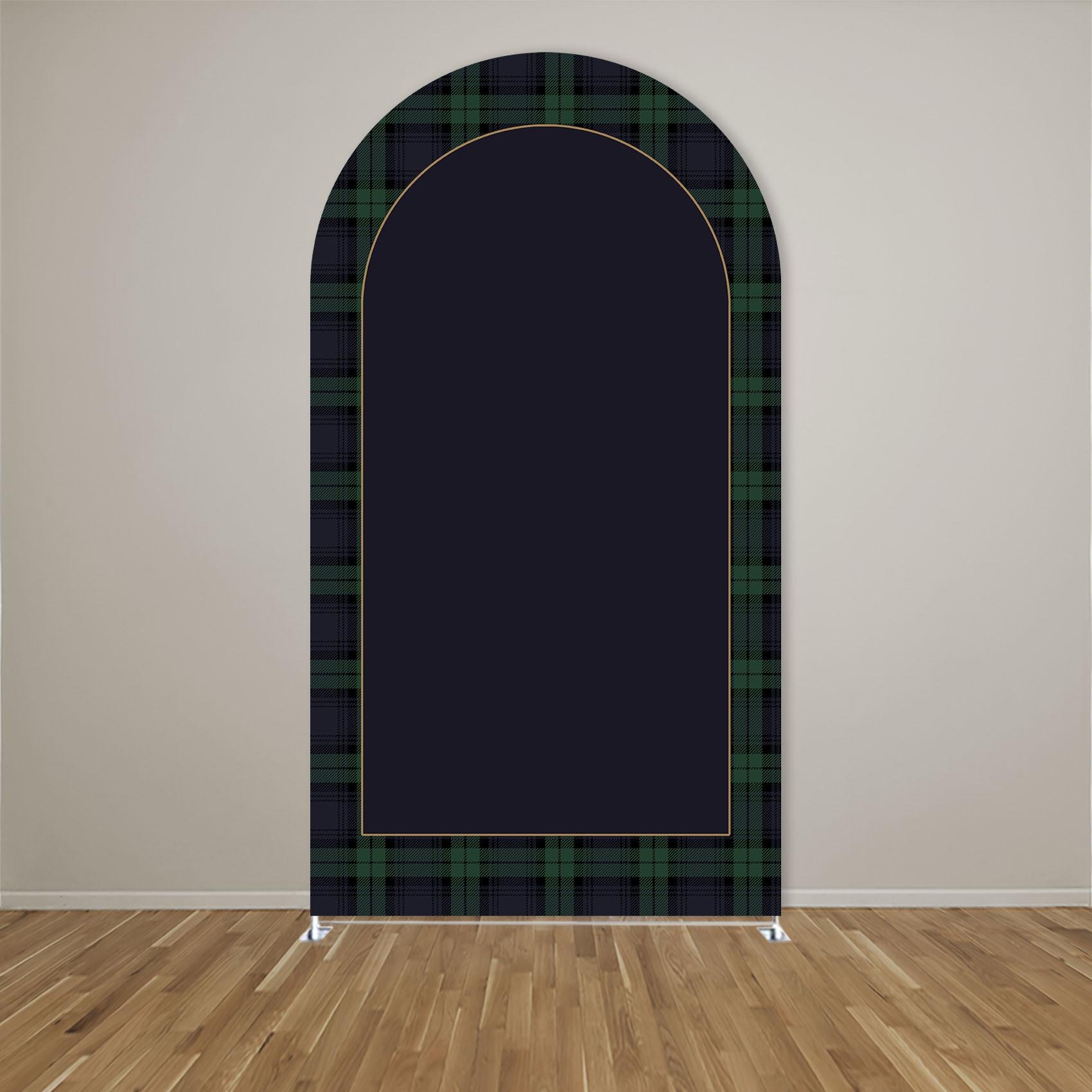 Custom Name Green Plaid Arch B - Photography Names review and price